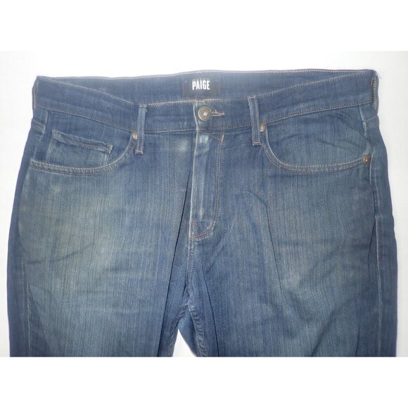 Paige Mens Federal Slim Straight Stretch Jeans 32 x 29 Fade Casual - Picture 2 of 7